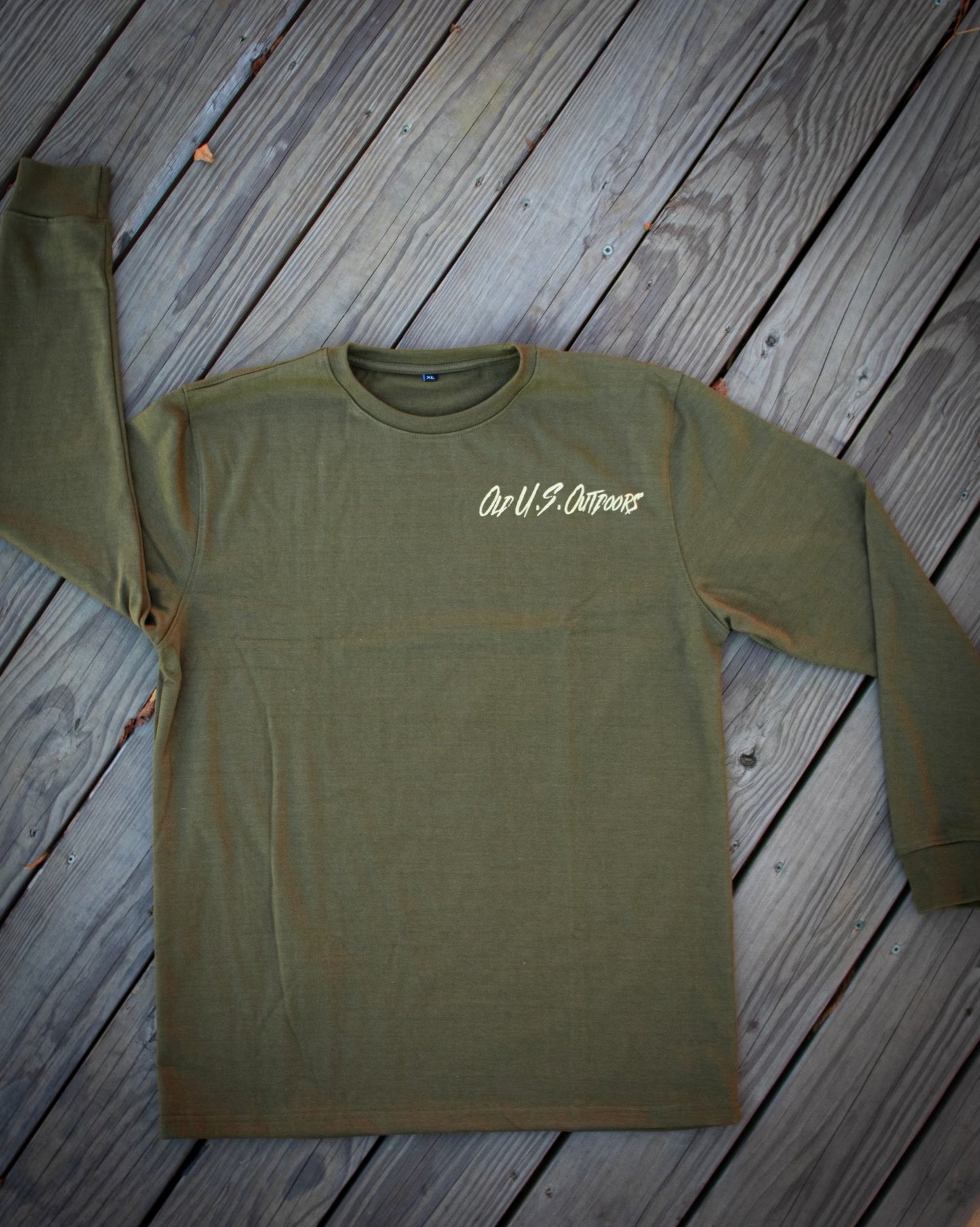 The Hunting & Fishing Crewneck runs one size smaller