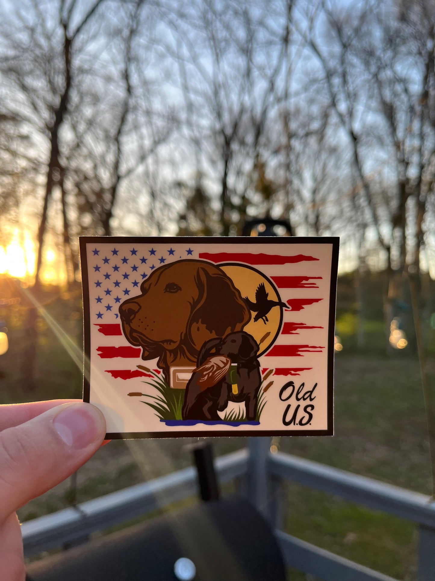 The Dog Sunset Decal