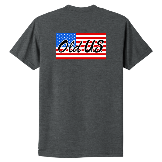 The Merica Flag Charcoal Tee