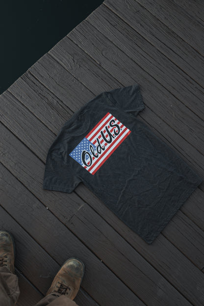The Merica Flag Charcoal Tee